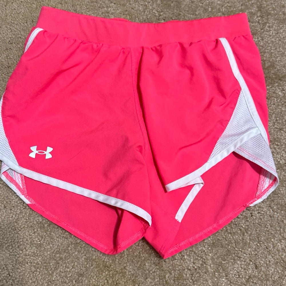 Under Armour Heat Gear‎ Loose Fit Hot Pink Shorts Womens XS Extra Small